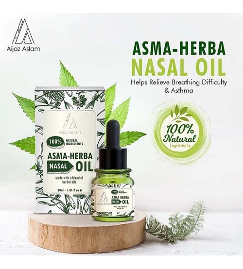 Aijaz Aslam Asma-Herba Nasal Oil For Asthma Relief